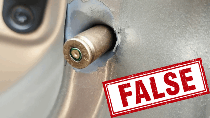 Fact Check: No, This Car Was Not Shot — Here’s the Real Story Behind the Bullet Casing