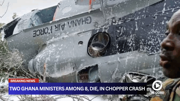 Two Ghanaian Ministers Among 8 Killed in Helicopter Crash