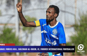 Former international player,Suleiman Al-Obeid, killed by Israel