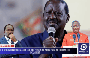 The Opposition is Not a Comfort Zone You Must Work Twice as Hard as the Incumbent