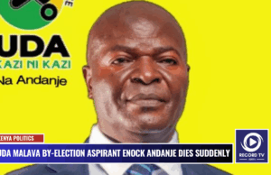 UDA Malava By-Election Aspirant Enock Andanje Dies Suddenly