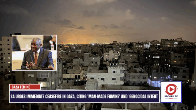 South Africa Urges Immediate Ceasefire in Gaza, Citing ‘Man-Made Famine’ and ‘Genocidal Intent