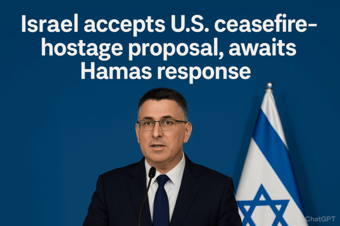 Israel accepts U.S. ceasefire-hostage proposal, awaits Hamas response