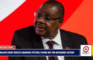 Malawi Court Rejects Chakwera Petition, Paving Way for Mutharika Victory