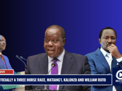 It is Officially a Three Horse Race, Matiang’i, Kalonzo and William Ruto