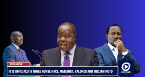 It is Officially a Three Horse Race, Matiang’i, Kalonzo and William Ruto