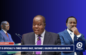 It is Officially a Three Horse Race, Matiang’i, Kalonzo and William Ruto