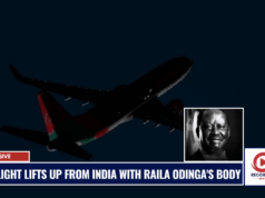 Raila Odinga’s Body Flown Home on KQ, Heads for Nairobi