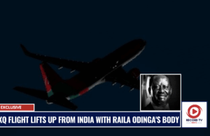 Raila Odinga’s Body Flown Home on KQ, Heads for Nairobi