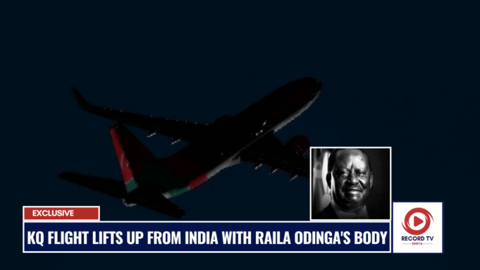 Raila Odinga’s Body Flown Home on KQ, Heads for Nairobi