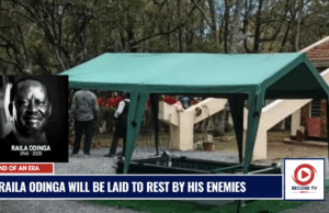 We Bury Raila Odinga in Shame, Not Mourning